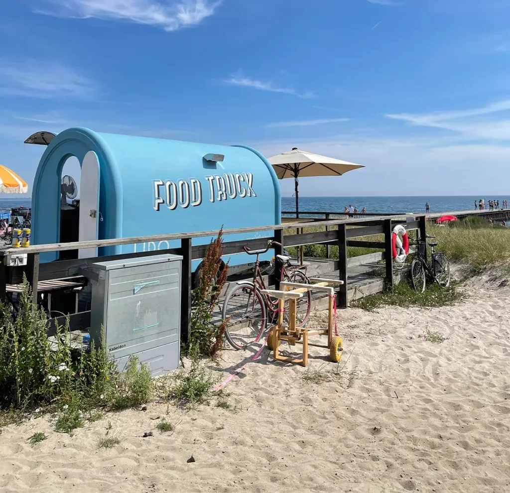 Food Truck på stranden i Ystad 