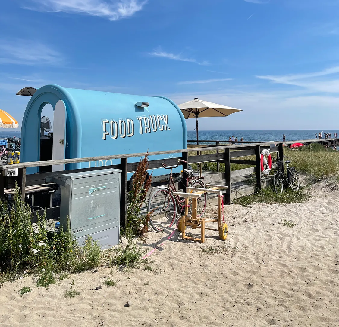 Food Truck Food Truck på stranden i Ystad